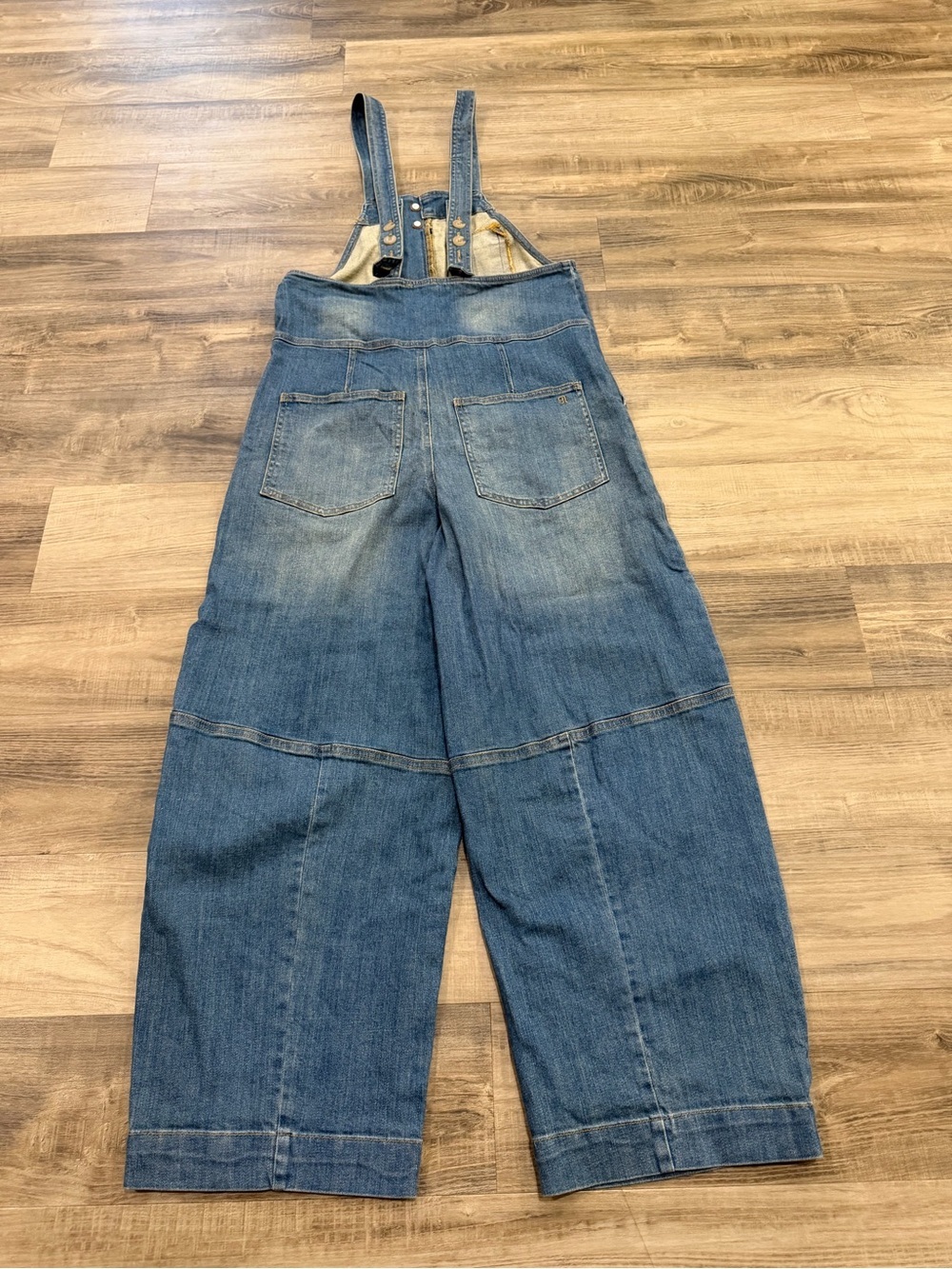 Anthropologie Pilcro Barrel Leg Denim Overalls XS - Picture 6 of 11